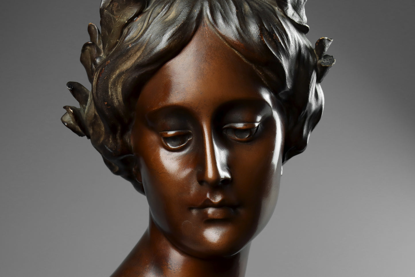 Art Nouveau Terracotta Bust of a Lady