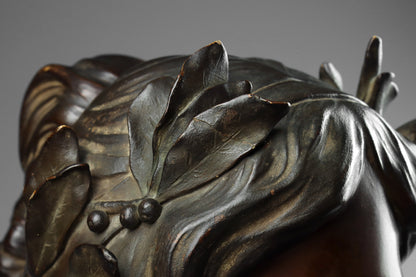 Art Nouveau Terracotta Bust of a Lady