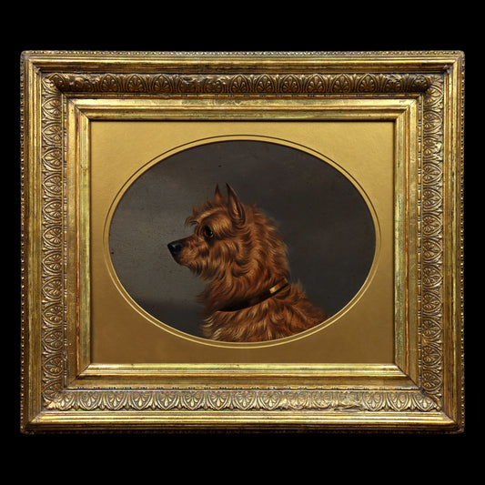 Portrait of a Tan Terrier