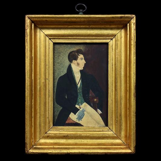 Folk Art Portrait of a Gentleman