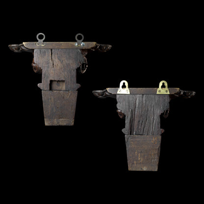 Pair of Lion Wall Brackets