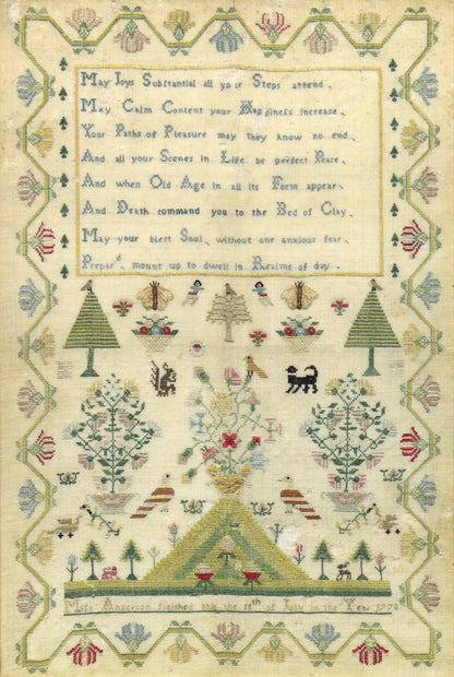 Sampler Dated 1778