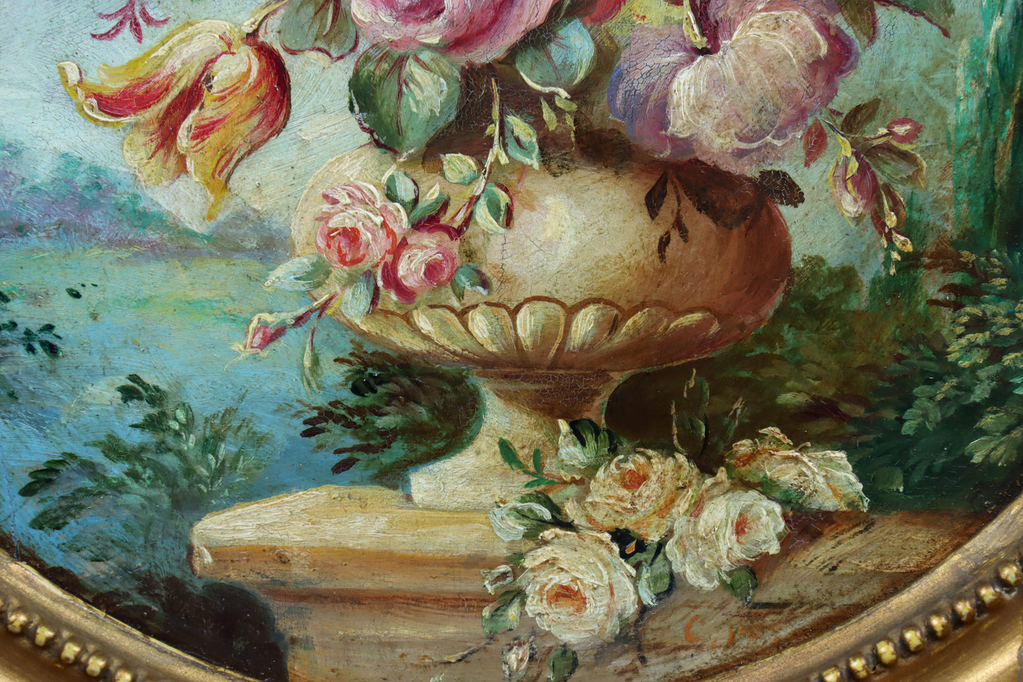 Pair of Floral Still-Life Paintings