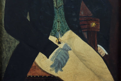 Folk Art Portrait of a Gentleman