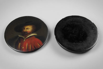 Papier-Mache Rubens Painted Snuff Box