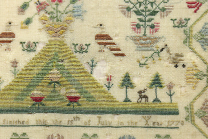 Sampler Dated 1778