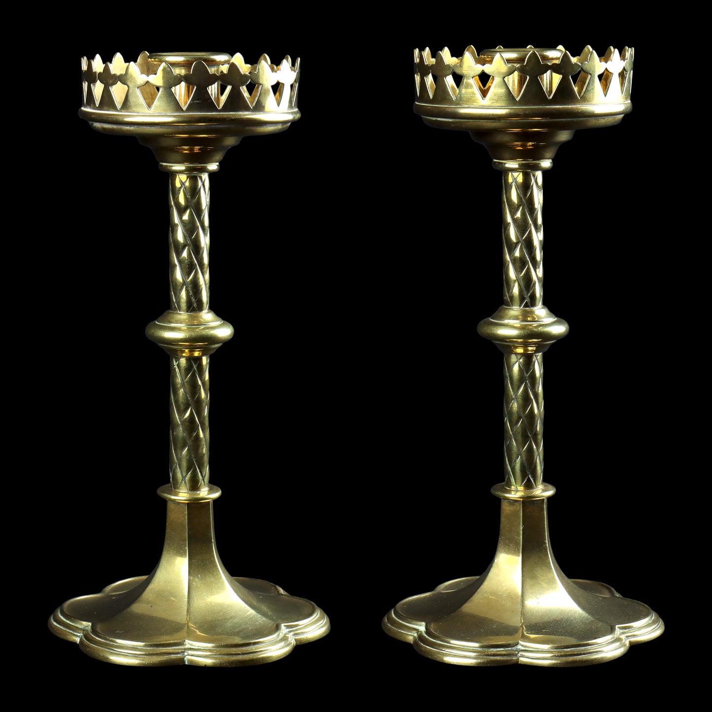 Gothic Revival Candlesticks