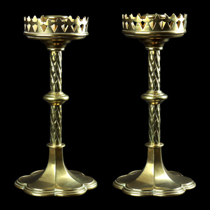 Gothic Revival Candlesticks