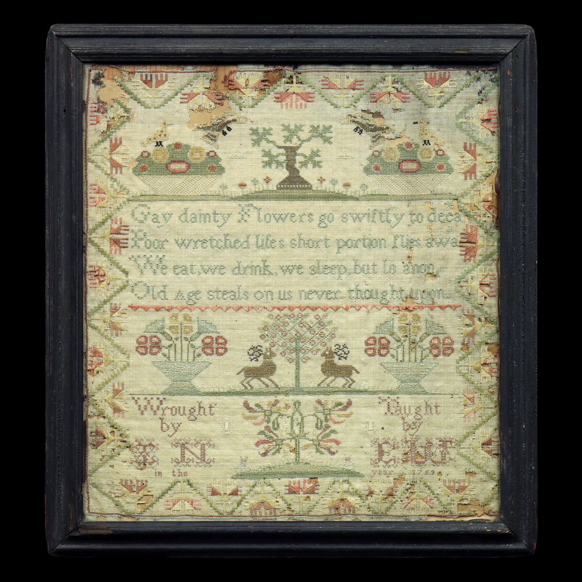 Sampler Dated 1759