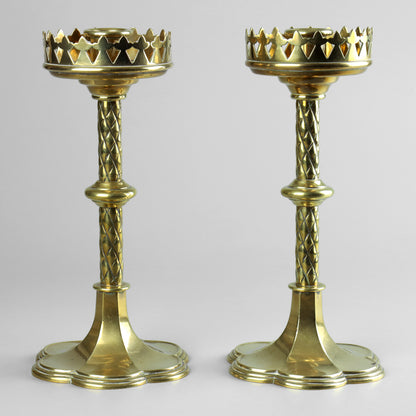 Gothic Revival Candlesticks