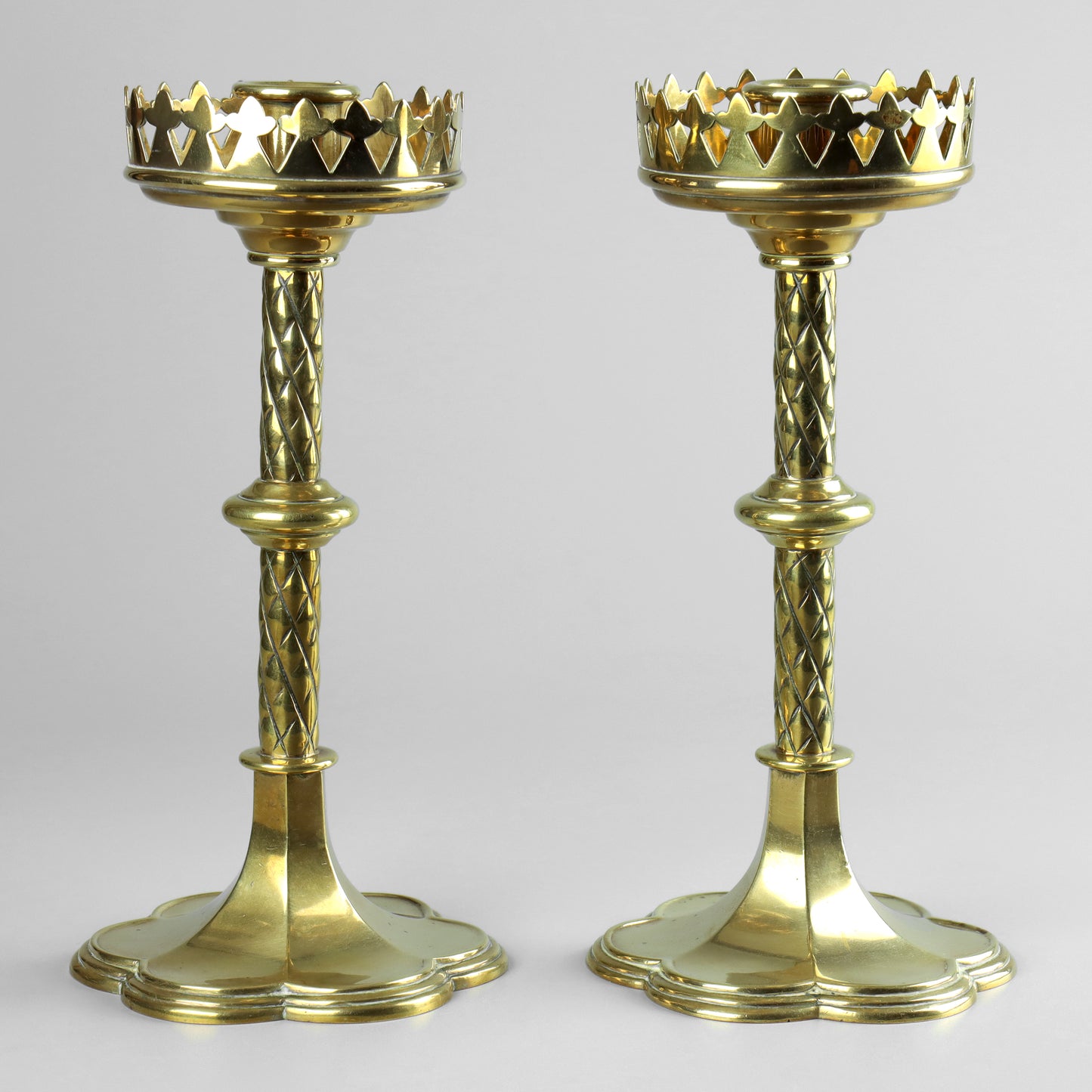 Gothic Revival Candlesticks