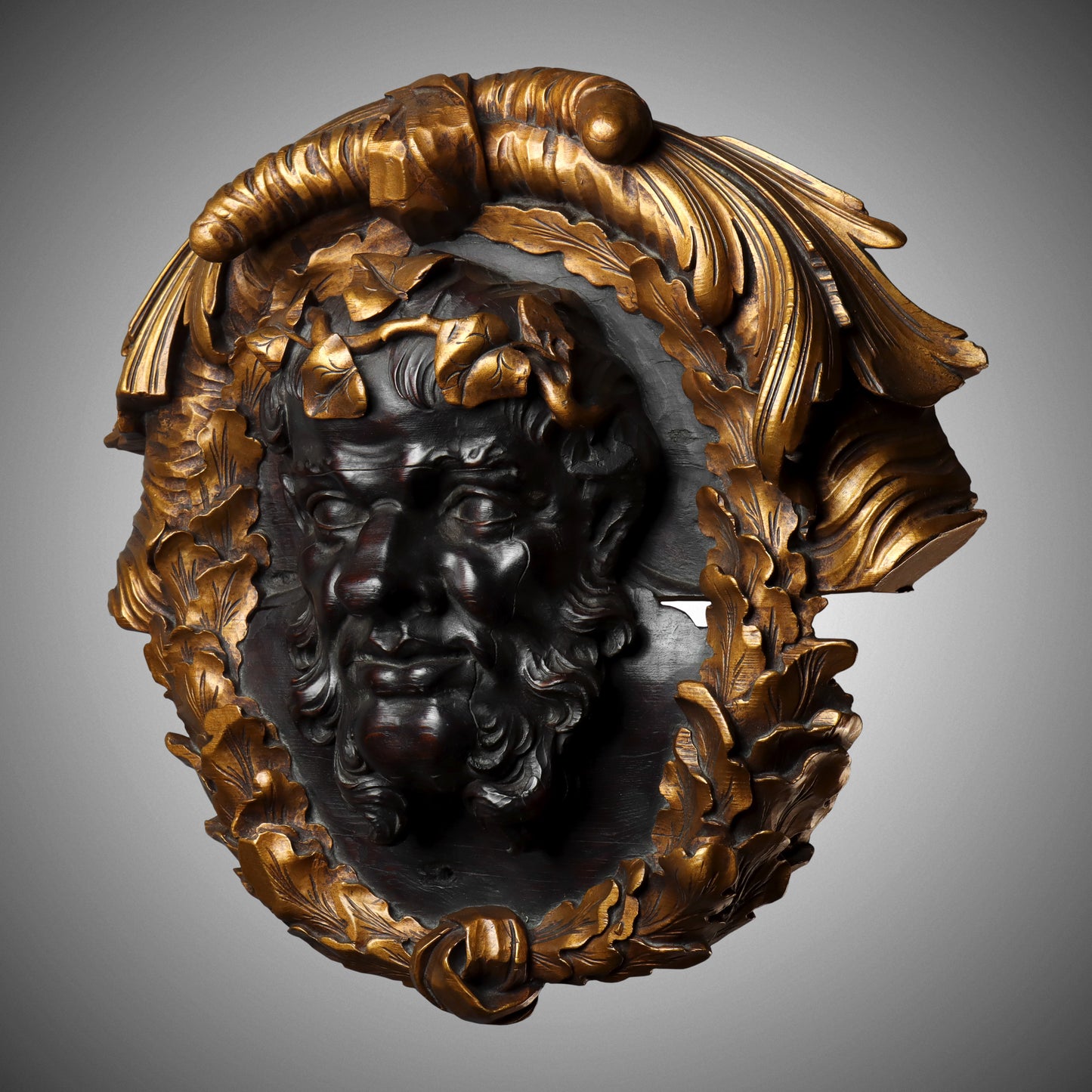 Carved Roundel of Bacchus