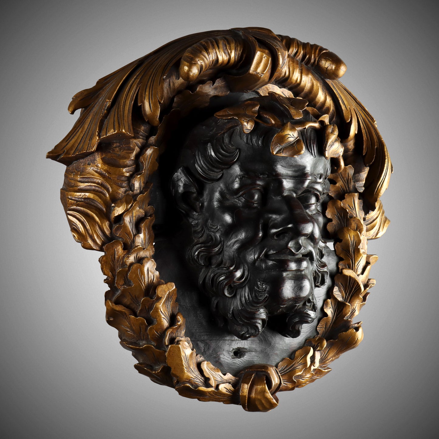 Carved Roundel of Bacchus
