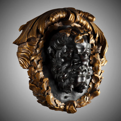 Carved Roundel of Bacchus