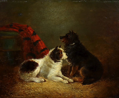 Painting of Two Terriers