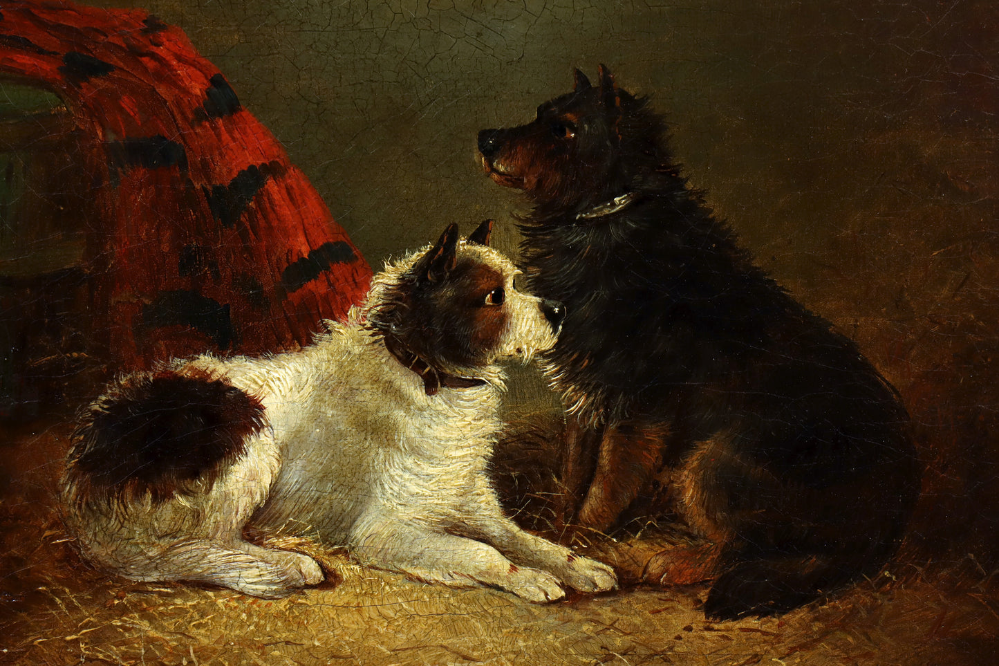 Painting of Two Terriers