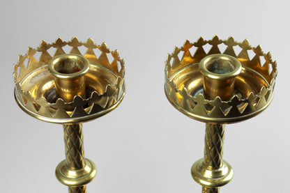 Gothic Revival Candlesticks