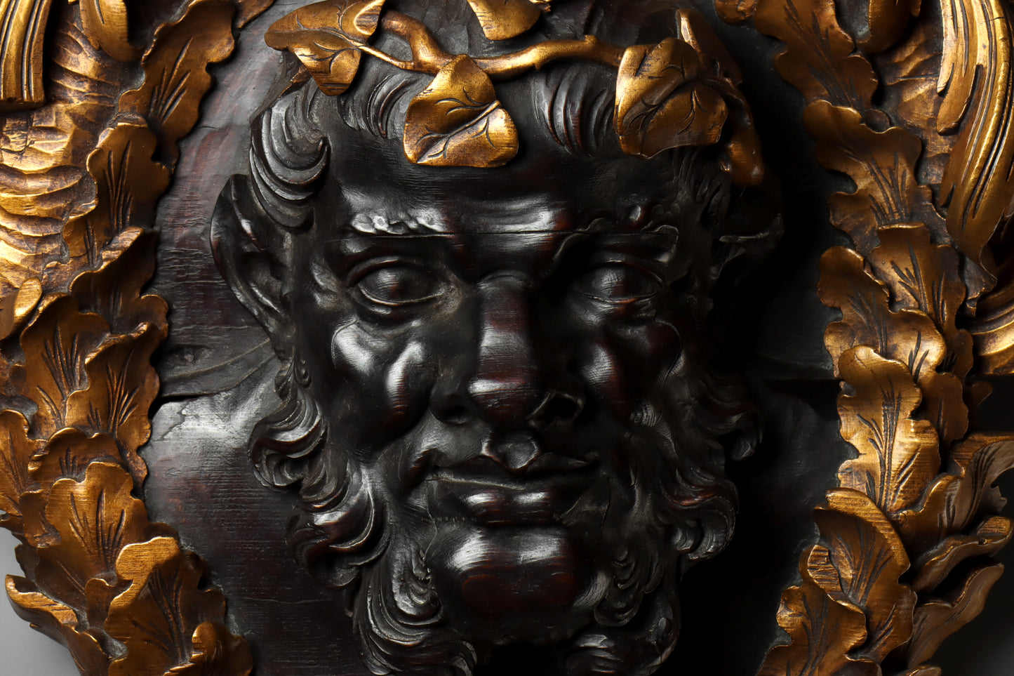 Carved Roundel of Bacchus