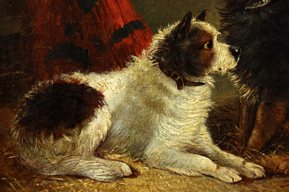 Painting of Two Terriers