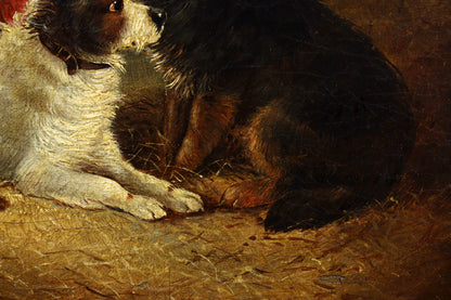 Painting of Two Terriers