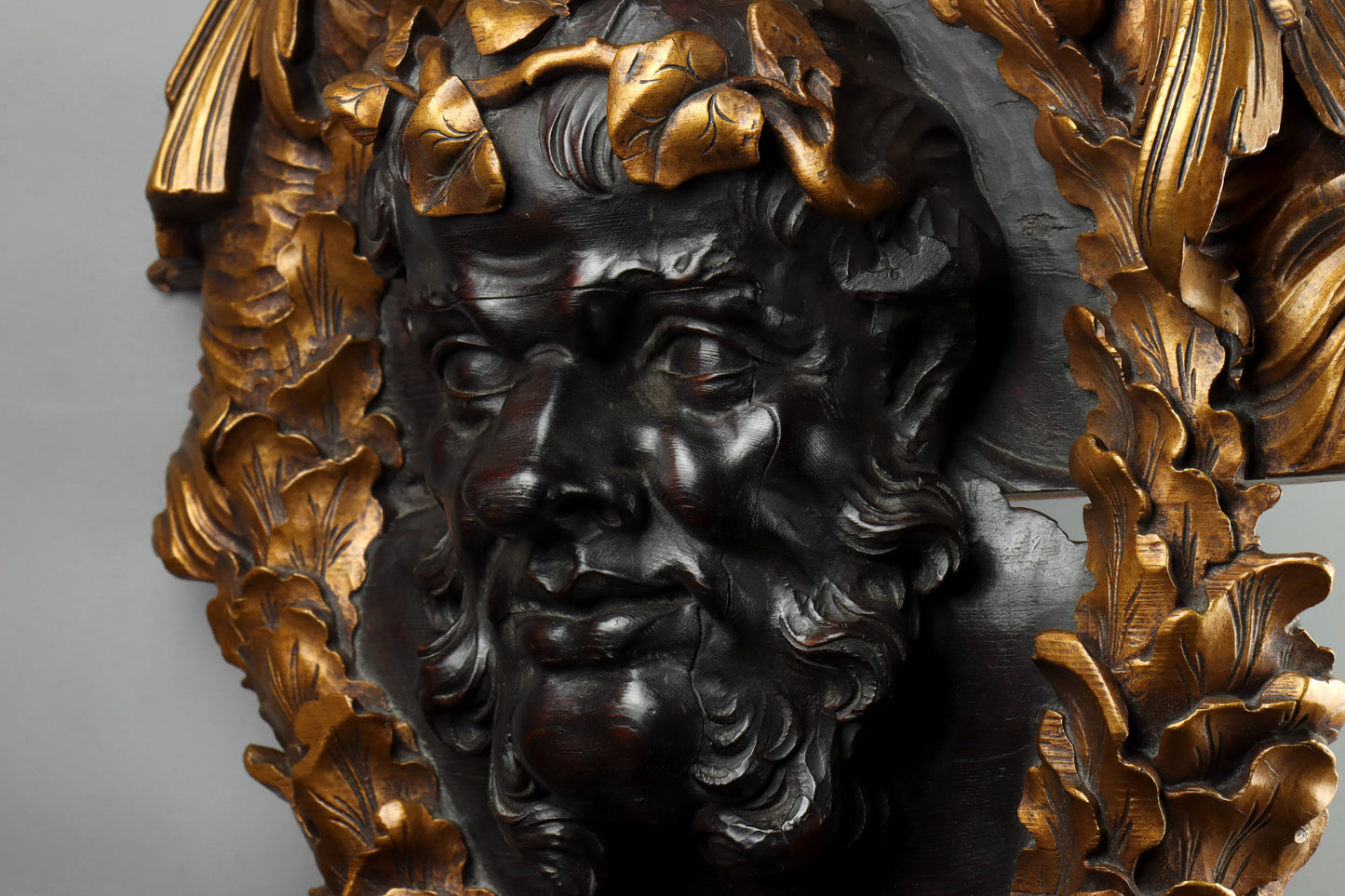 Carved Roundel of Bacchus