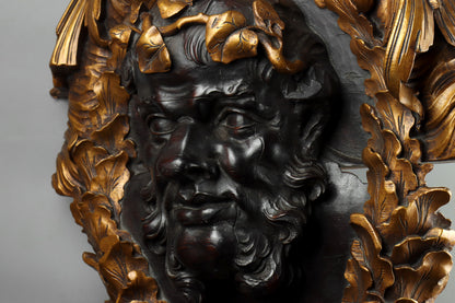 Carved Roundel of Bacchus