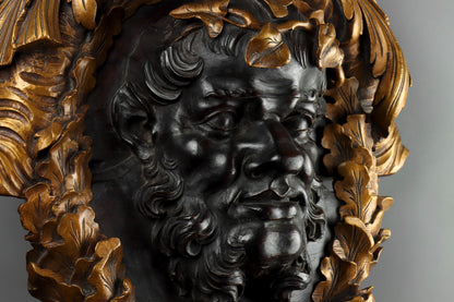 Carved Roundel of Bacchus