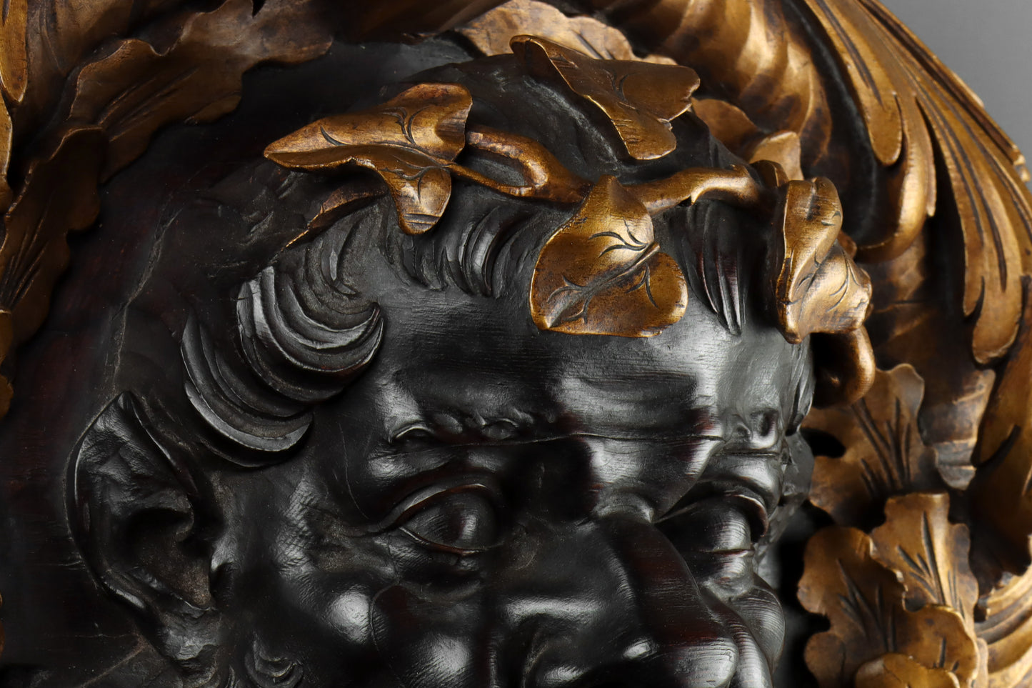 Carved Roundel of Bacchus