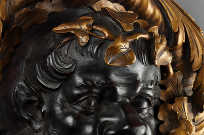 Carved Roundel of Bacchus