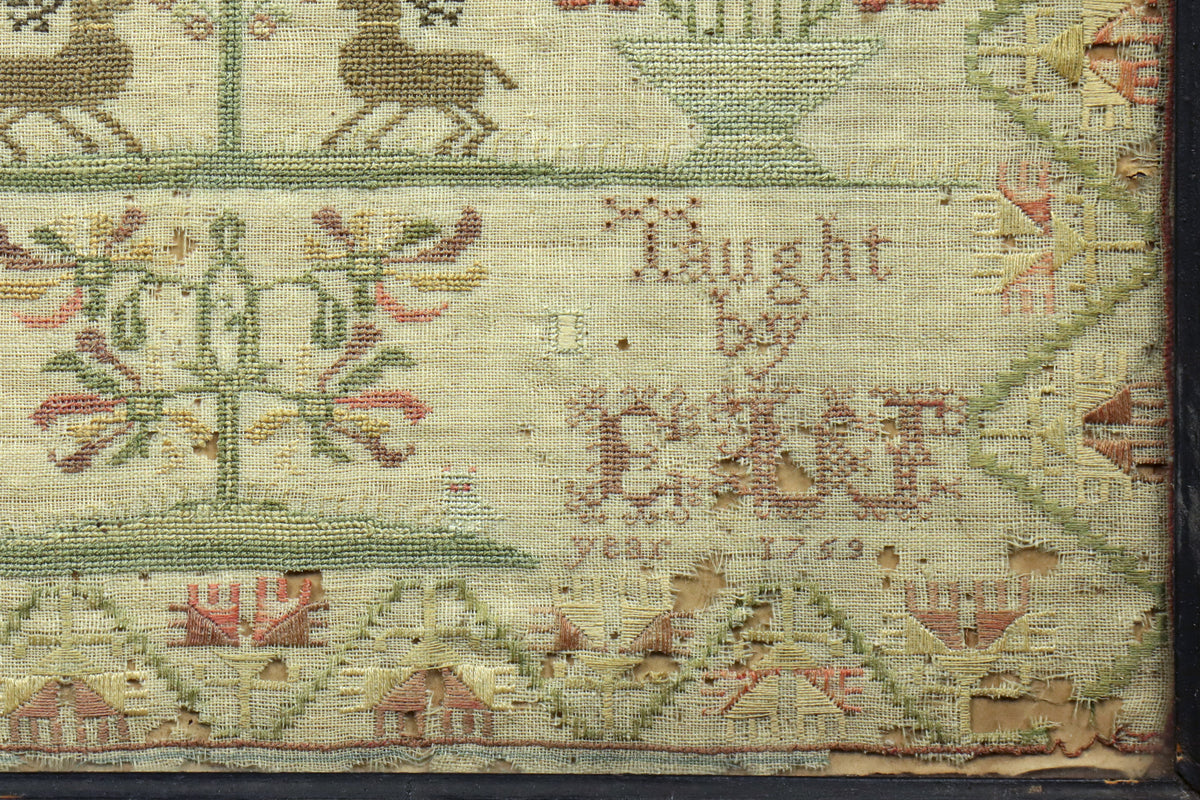 Sampler Dated 1759
