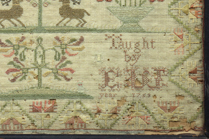 Sampler Dated 1759