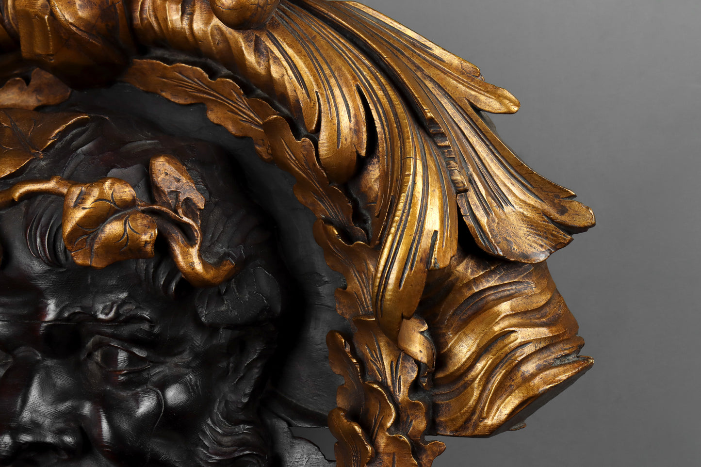 Carved Roundel of Bacchus