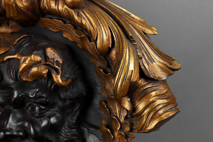 Carved Roundel of Bacchus