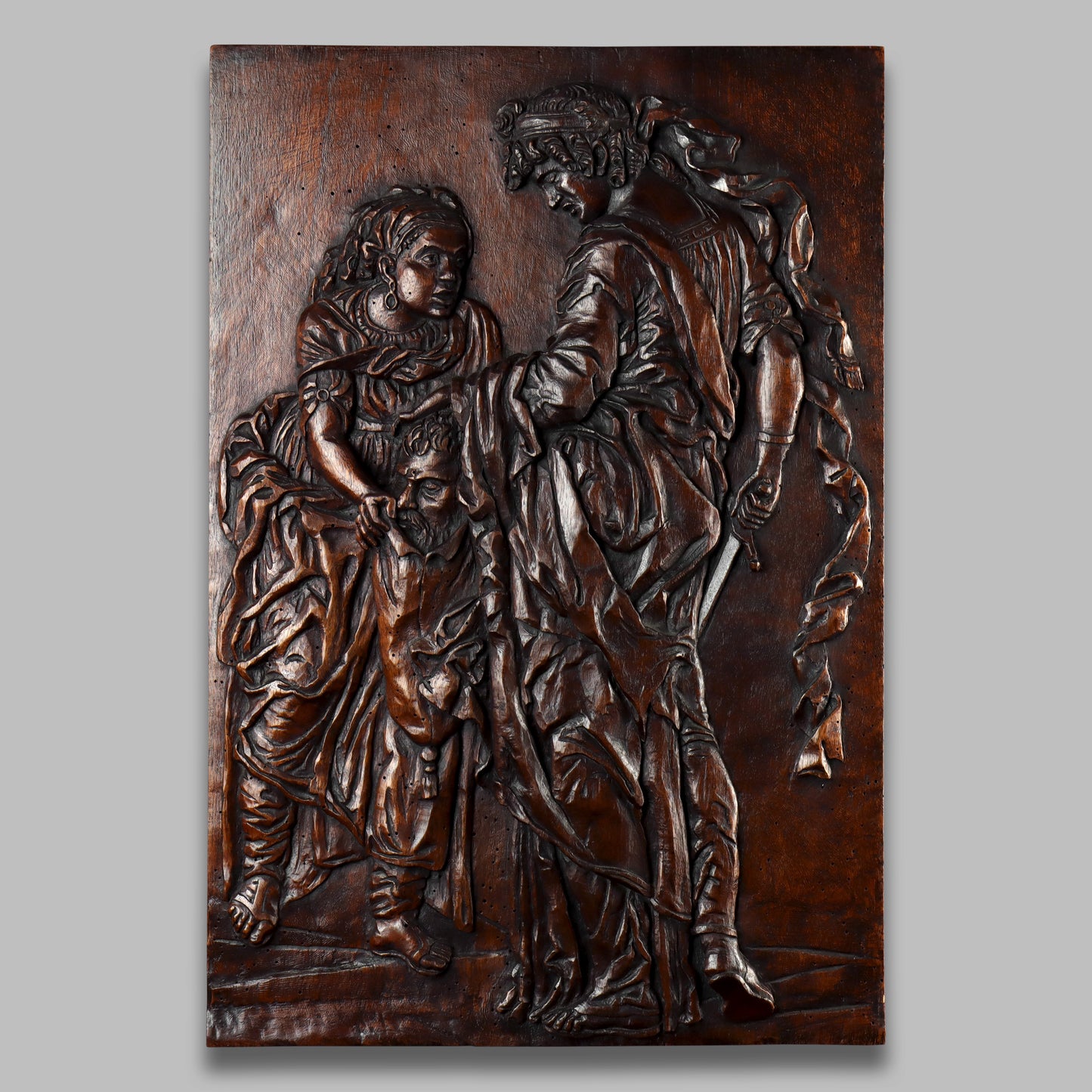 Carved Panel Judith With The Head of Holofernes