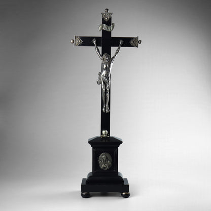 Ebonised Crucifix & Christ
