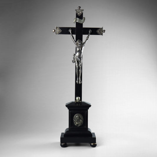 Ebonised Crucifix & Christ