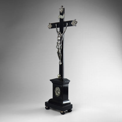 Ebonised Crucifix & Christ