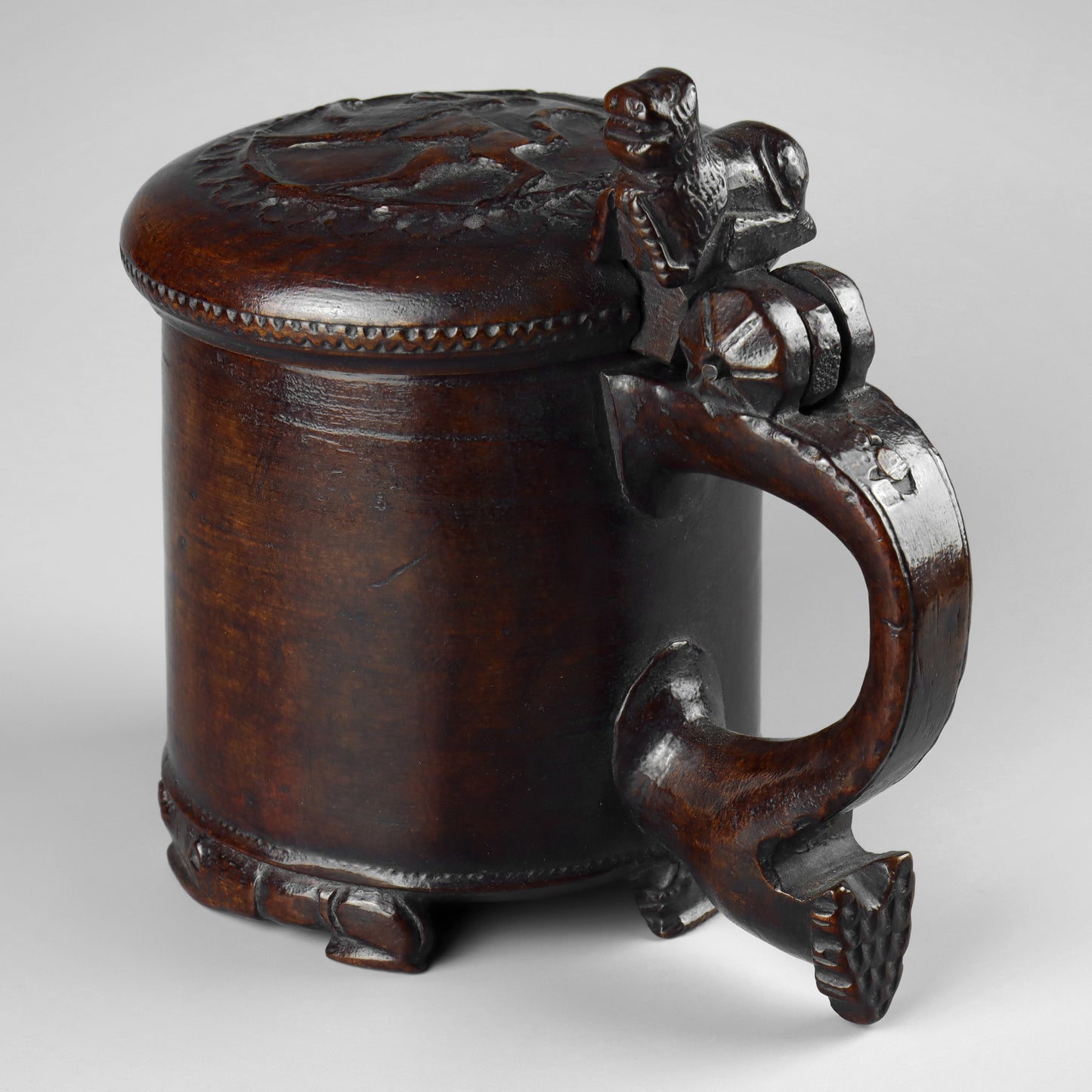 Burr Wood Peg Tankard