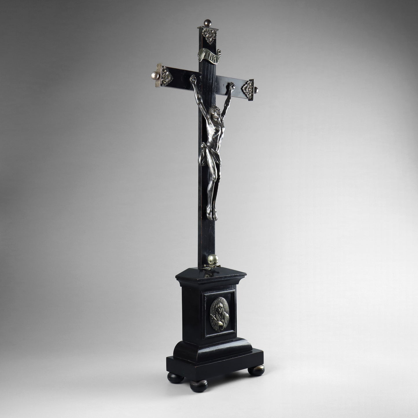 Ebonised Crucifix & Christ