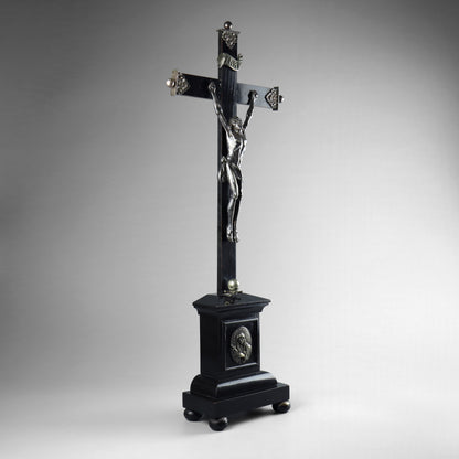 Ebonised Crucifix & Christ