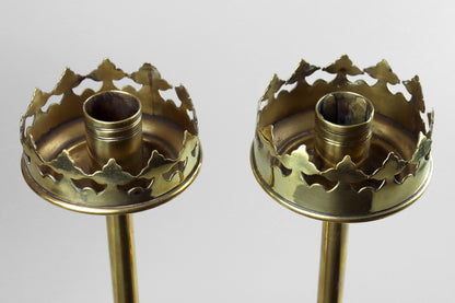 Gothic Revival Candlesticks