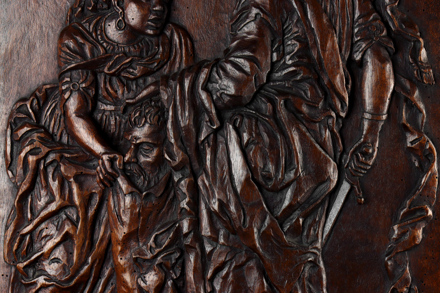 Carved Panel Judith With The Head of Holofernes