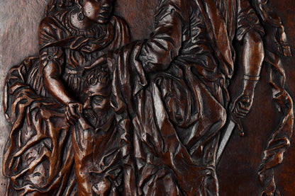 Carved Panel Judith With The Head of Holofernes