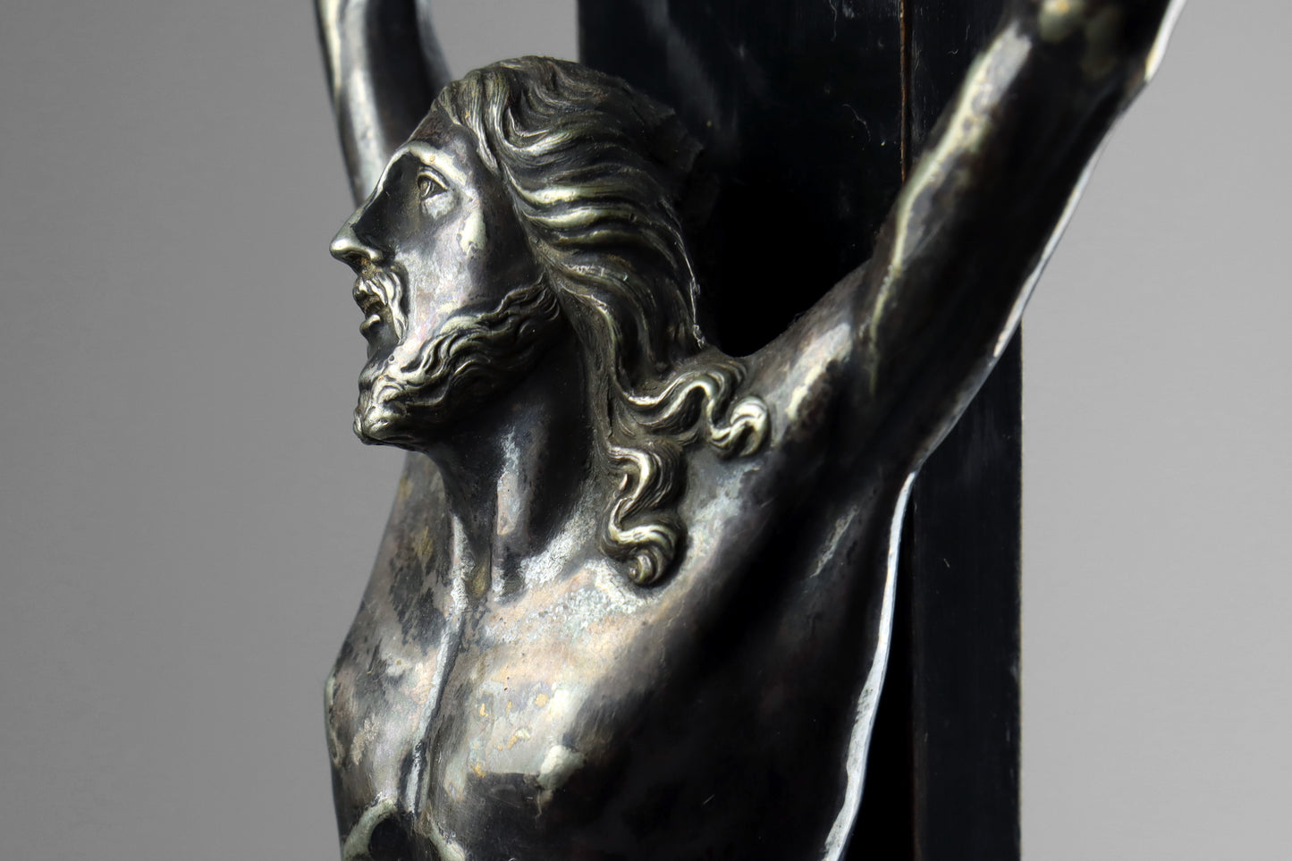 Ebonised Crucifix & Christ