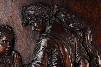 Carved Panel Judith With The Head of Holofernes