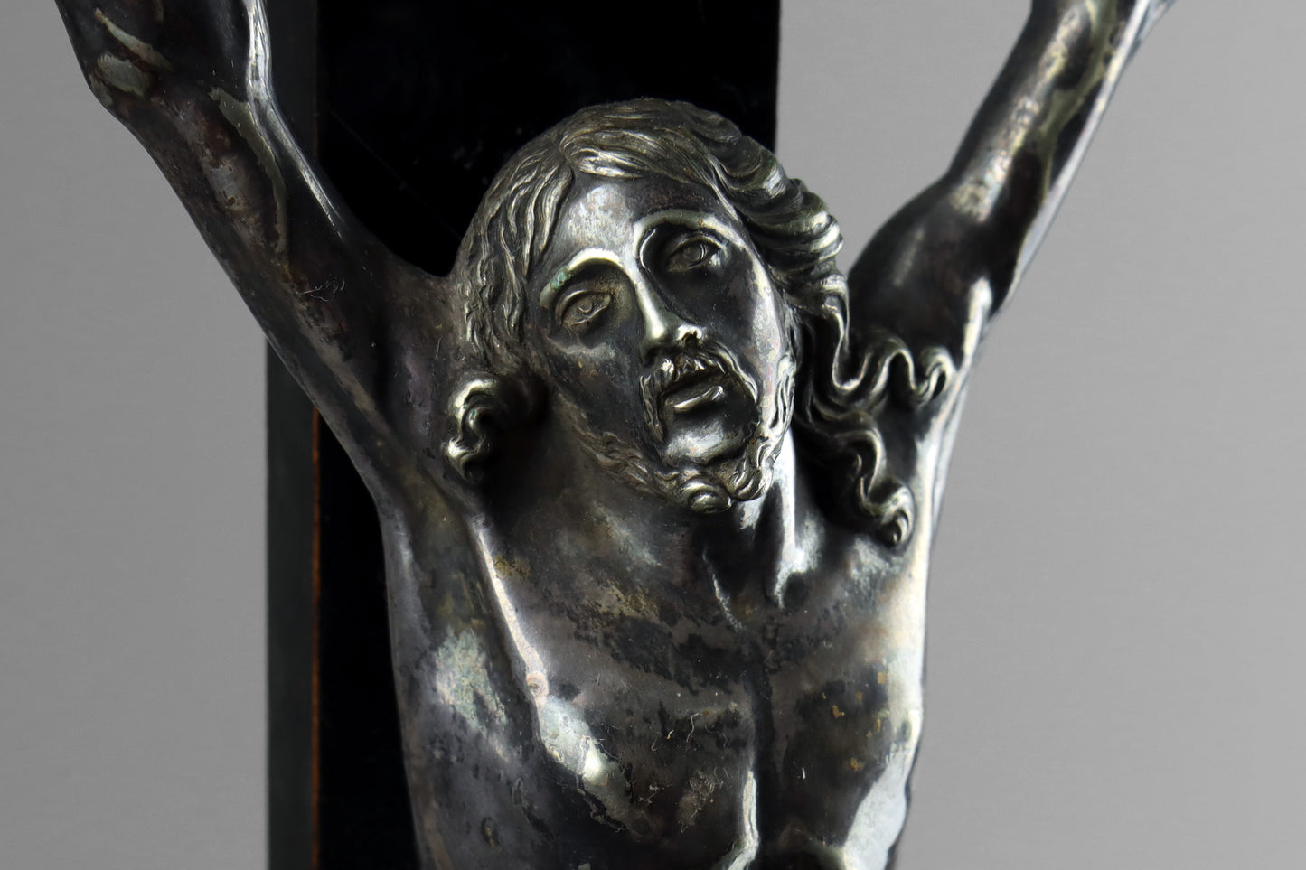 Ebonised Crucifix & Christ