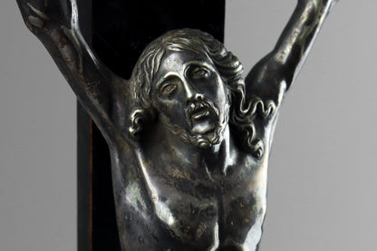 Ebonised Crucifix & Christ