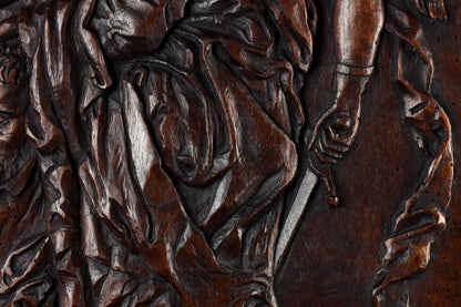 Carved Panel Judith With The Head of Holofernes