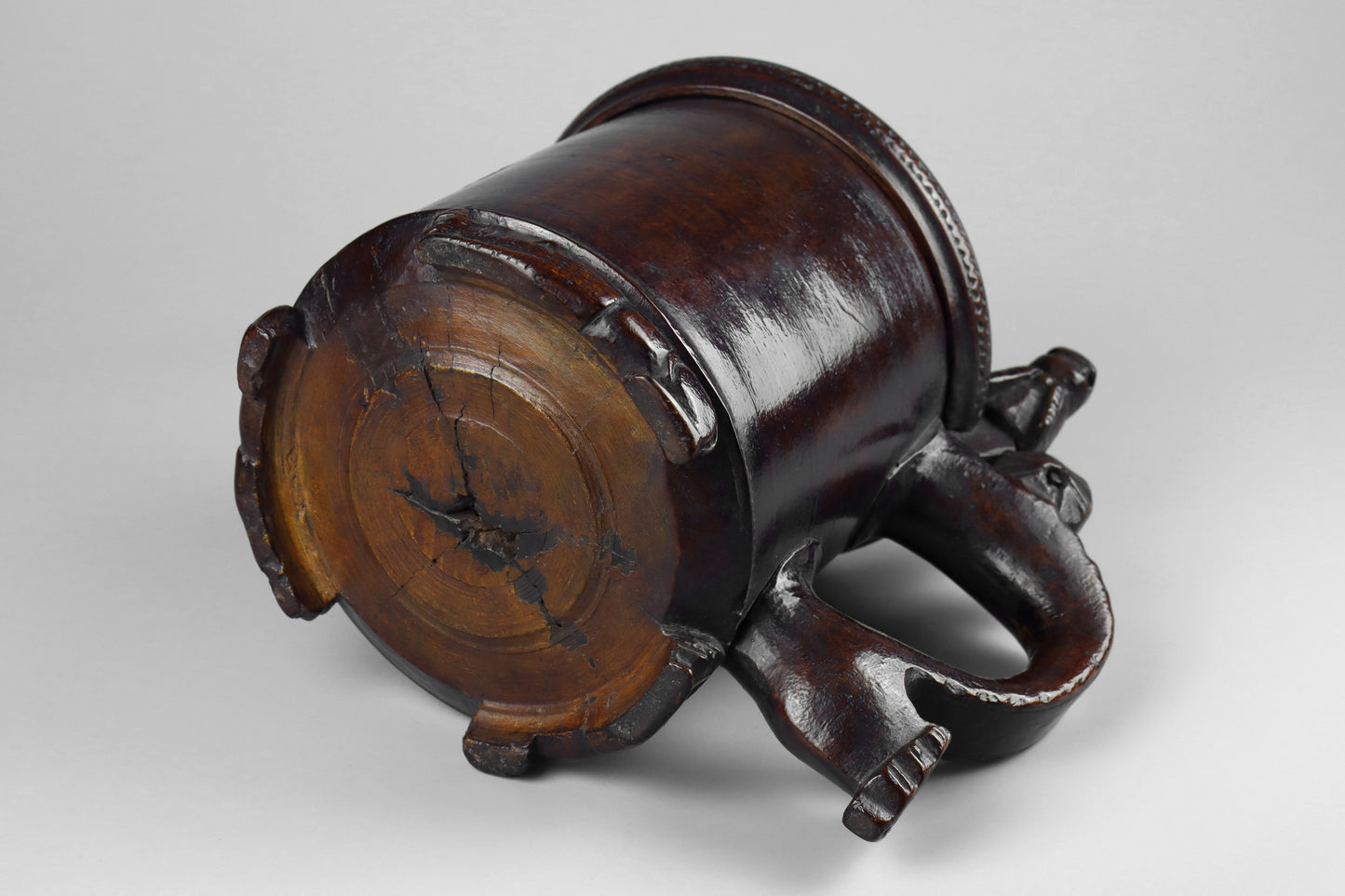 Burr Wood Peg Tankard