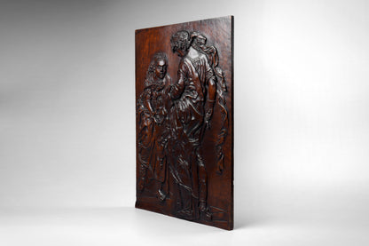 Carved Panel Judith With The Head of Holofernes